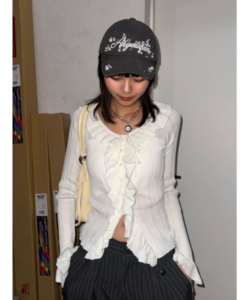 SLY（スライ） キャップ 帽子 「2026SS新作」LOGO BIJOU CAP ロゴ