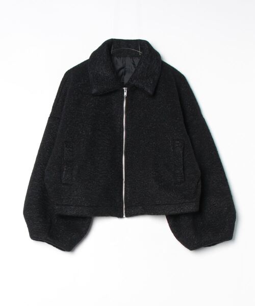 「Shelly island」 ブルゾン FREE ブラック レディース_画像2