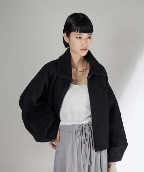 「Shelly island」 ブルゾン FREE ブラック レディース_画像8