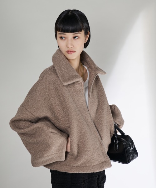 「Shelly island」 ブルゾン FREE ブラック レディース_画像9