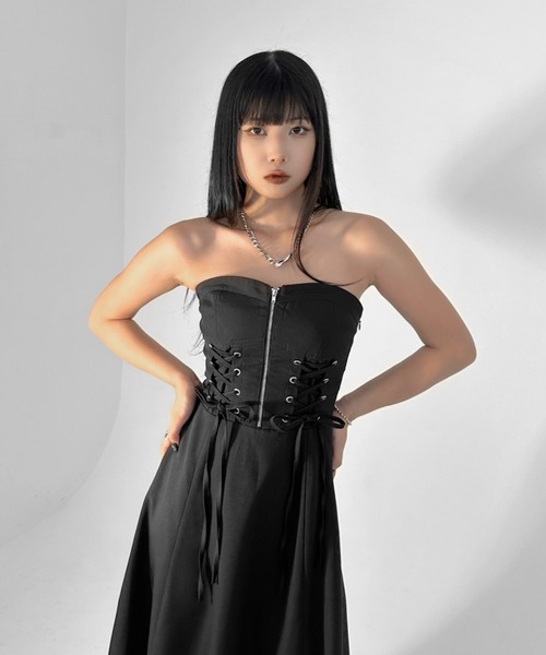 ♥最終更にビックリ♥✿慈雨✿センソユニコ ✿ノースリーブワンピース LVEU.（ラブユ） ノースリーブワンピース SMALL ブラック レディース