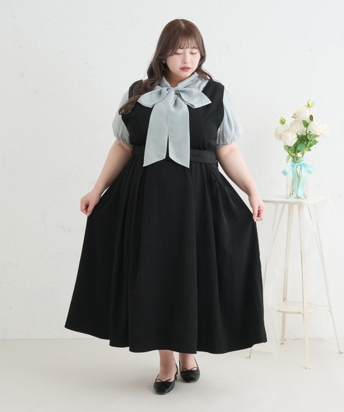 Louiosy（ルオシー） ワンピース 「Louiosy」「大きいサイズ」ベルト
