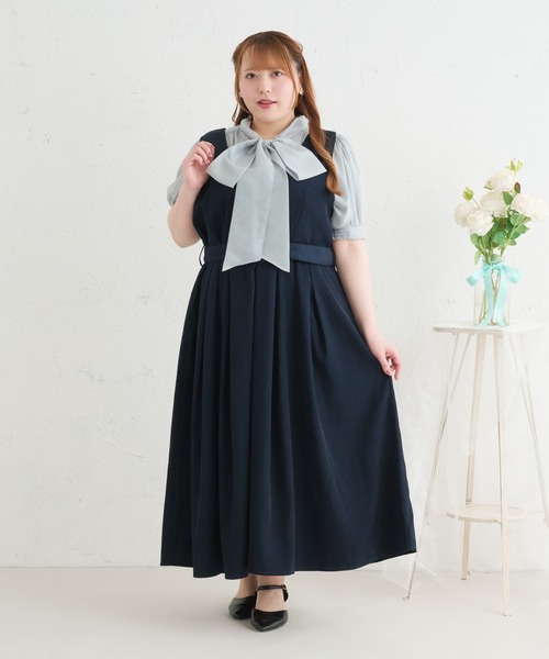 ルオシー　Louiosy ワンピース　XLサイズ Louiosy（ルオシー） ワンピース 「Louiosy」「大きいサイズ」ベルト