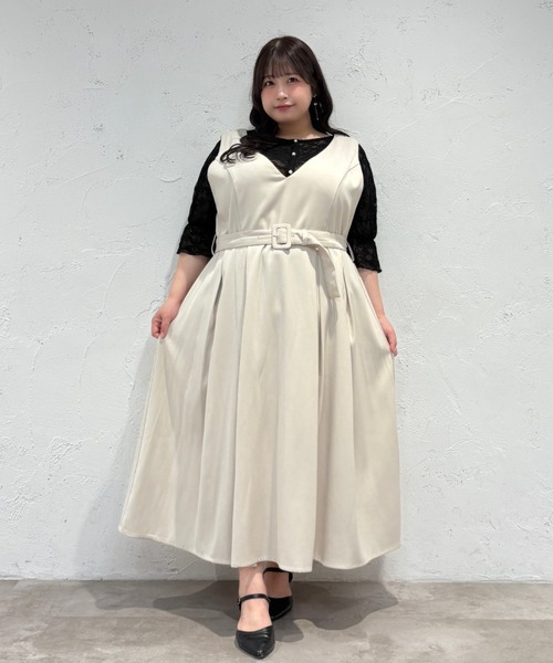 Louiosy（ルオシー） ワンピース 「Louiosy」「大きいサイズ」ベルト