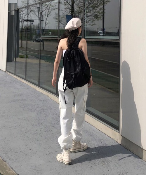 「almo」 カーゴパンツ SMALL ブラック レディース_画像2