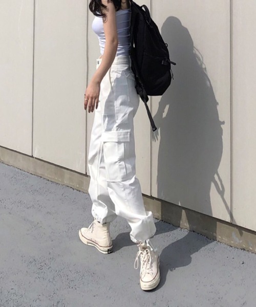 「almo」 カーゴパンツ SMALL ブラック レディース_画像3