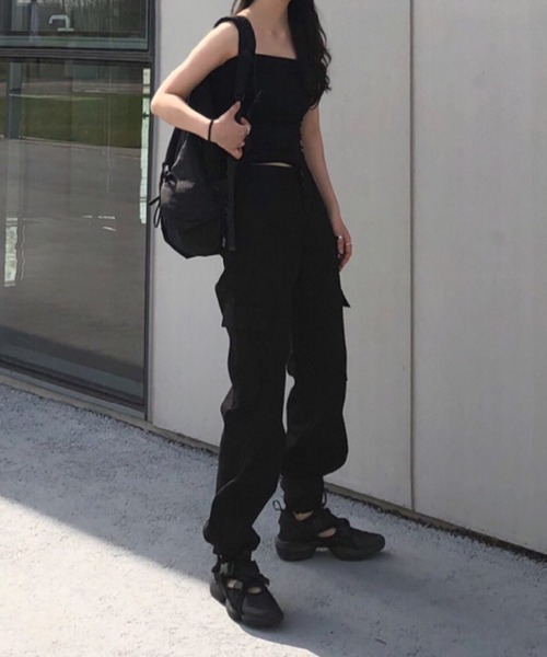 「almo」 カーゴパンツ SMALL ブラック レディース_画像5