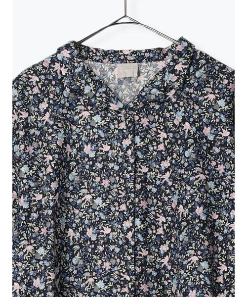 「TSUHARU by Samansa Mos2」 シャツワンピース「LIBERTYコラボ」 F ブラック レディース_画像5