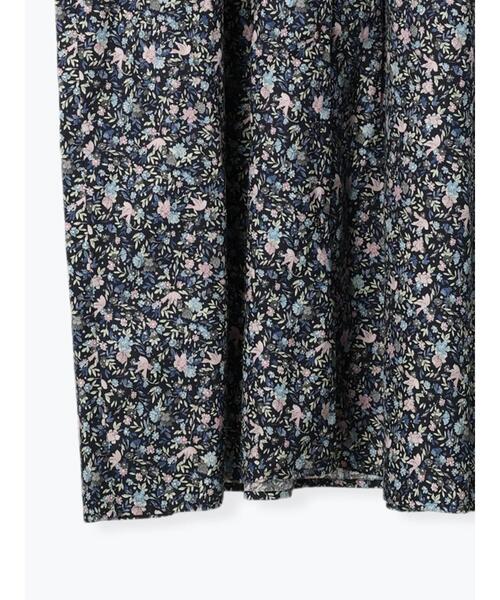 「TSUHARU by Samansa Mos2」 シャツワンピース「LIBERTYコラボ」 F ブラック レディース_画像7