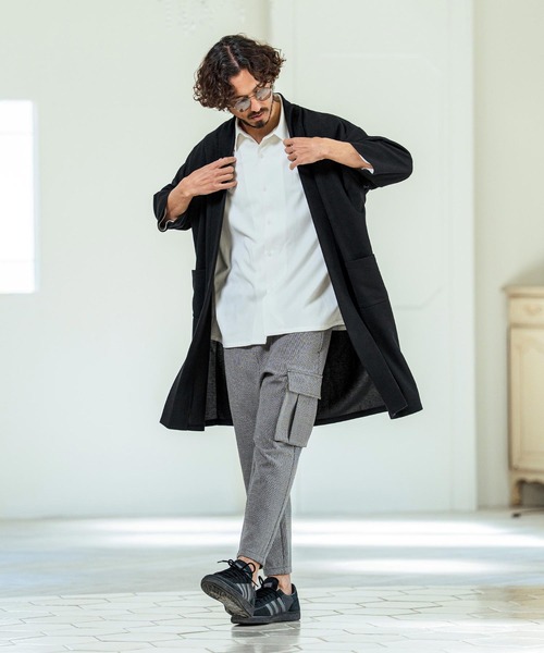 Magine（マージン） 七分袖 シャツ ms6419- Drapey Chambray Relax Fit