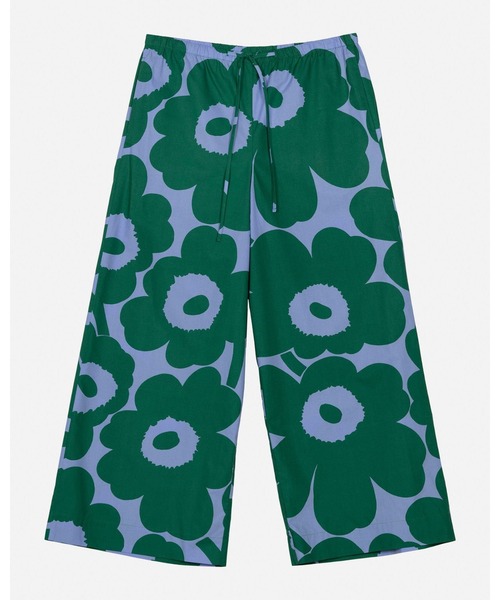 元値56000円　marimekko フラワープリント ワイドパンツ marimekko（マリメッコ） ワイドパンツ パンツ Sh Puoti Unikko