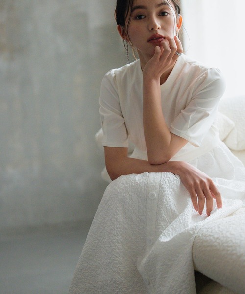 「DRESS PLUS」 ドッキングワンピース S ホワイト レディース_画像2