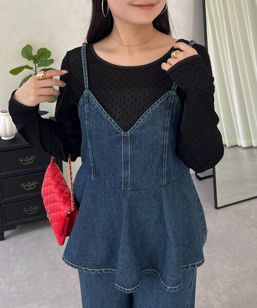 サロペット・オーバーオール・オールインワン riritulle vest all in one dress prose verse（プロズヴェール） サロペット オーバーオール ペプラム
