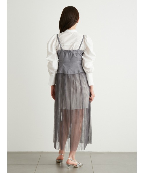 「LILY BROWN」 コンビワンピース 0 グレー レディースの画像