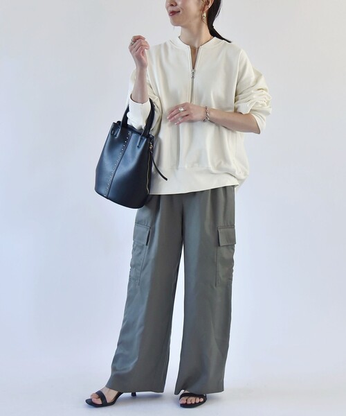「quaranciel」 スウェットカットソー ONE SIZE ライトブルー レディース_画像2