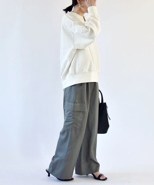 「quaranciel」 スウェットカットソー ONE SIZE ライトブルー レディース_画像3