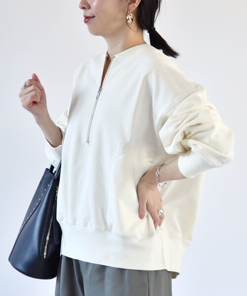 「quaranciel」 スウェットカットソー ONE SIZE ライトブルー レディース_画像5