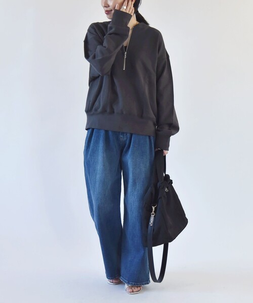 「quaranciel」 スウェットカットソー ONE SIZE ライトブルー レディース_画像7