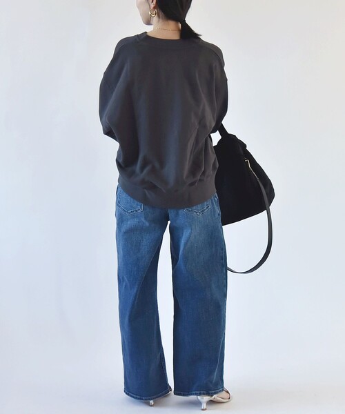 「quaranciel」 スウェットカットソー ONE SIZE ライトブルー レディース_画像8