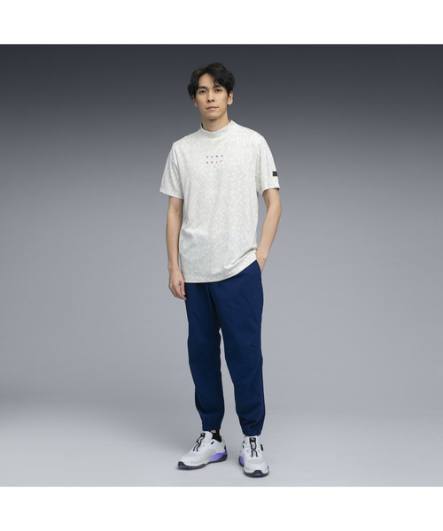 PUMA ネイビー ゴルフシャツ M PUMA（プーマ） tシャツ メンズ ゴルフ PB グラフィック モックネック