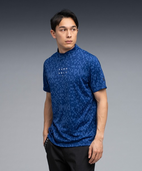 PUMA（プーマ） tシャツ メンズ ゴルフ PB グラフィック モックネック