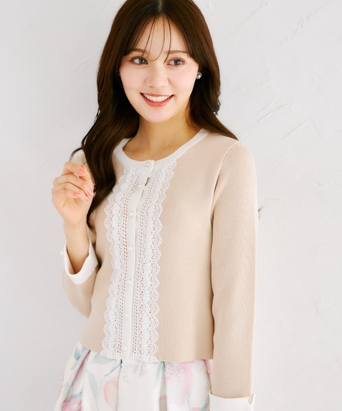 tocco closet（トッコ クローゼット） カーディガン パール釦フロント