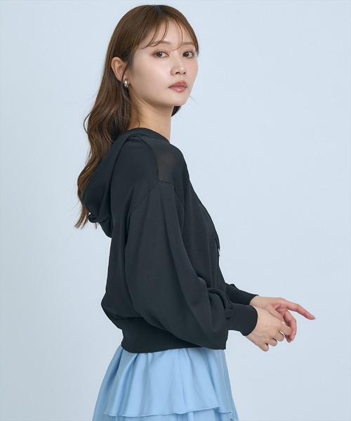 203 PGG 定価25,300円 ジップアップブルゾン レディース 0 S AND COUTURE（アンドクチュール） パーカー UVカットZIPパーカー
