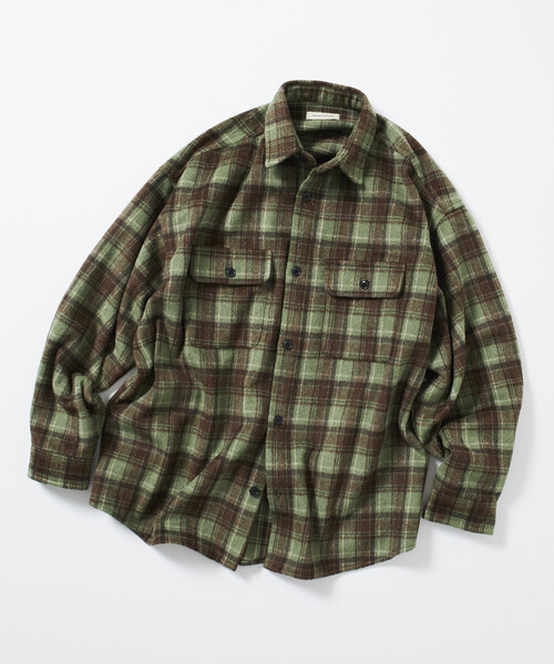 「FREAK'S STORE」 長袖シャツ SMALL ネイビー メンズ_画像4