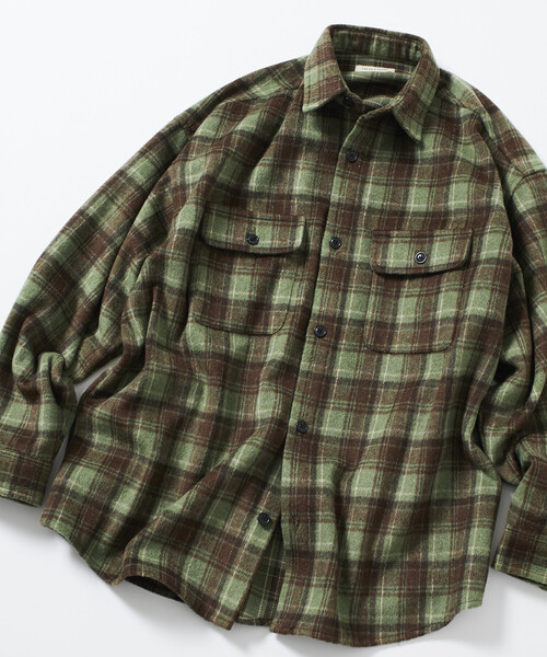 「FREAK'S STORE」 長袖シャツ SMALL ネイビー メンズ_画像5