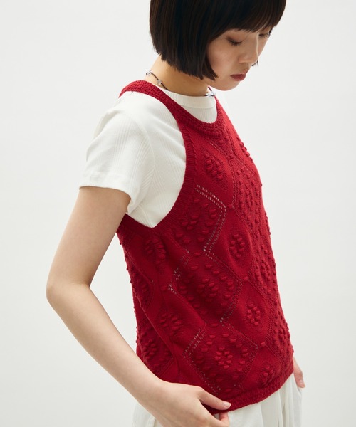 full/fill. タンクトップ ノースリーブ halter neck knit tank