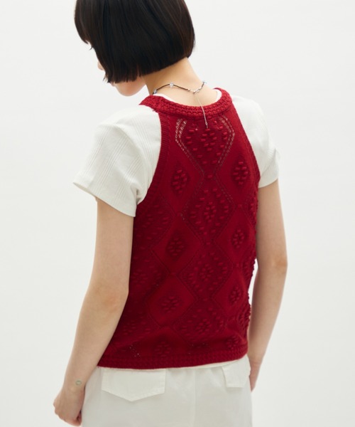 full/fill. タンクトップ ノースリーブ halter neck knit tank