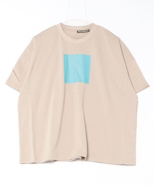 「FRAPBOIS」 半袖Tシャツ 1 ベージュ レディース_画像2