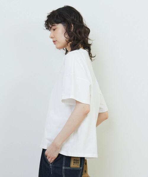 「FRAPBOIS」 半袖Tシャツ 1 ベージュ レディース_画像3