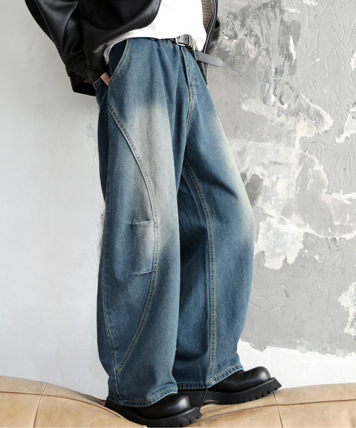 「neos」 デニムパンツ MEDIUM ネイビー メンズ_画像2