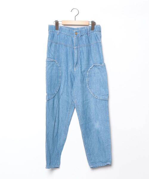 mercibeaucoup,（メルシーボークー） サルエルデニムパンツ 1 ブルー