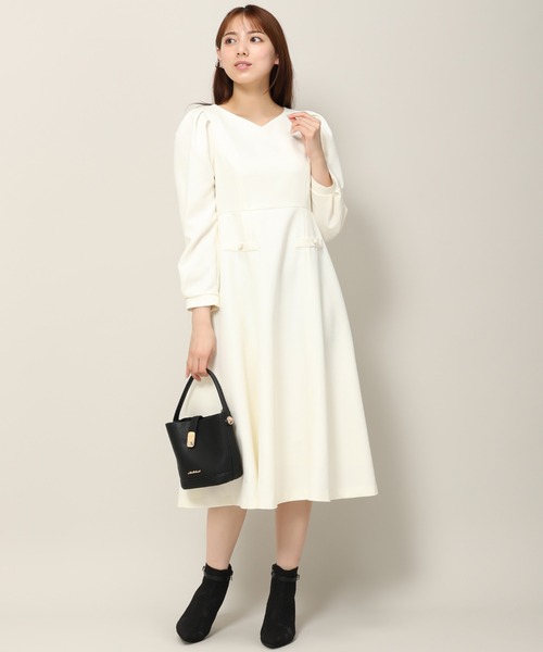 「MISCH MASCH」 長袖ワンピース M ブルー レディース_画像2
