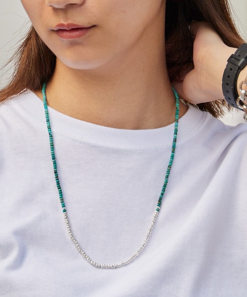 SunKu（サンク） ネックレス Red Vintage Beads/Turquoise ＆ Silver
