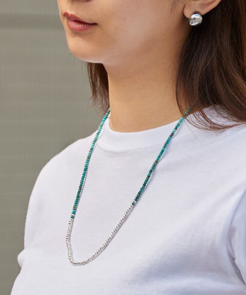 SunKu（サンク） ネックレス Red Vintage Beads/Turquoise ＆ Silver