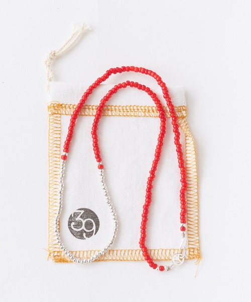 SunKu（サンク） ネックレス Red Vintage Beads/Turquoise ＆ Silver