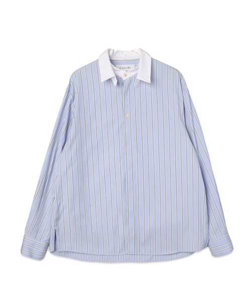 CULLNI（クルニ） シャツ Stripe Broad Detachable Collar Shirt