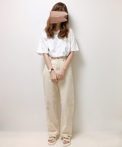 tシャツ cuorequal茶色ロゴ半袖Tシャツ レディース : ZOZOTOWN Yahoo