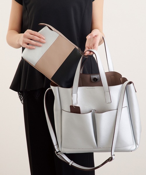LUGG NAGG（ラグナグ） トートバッグ 2WAYポケット付き大容量バッグ