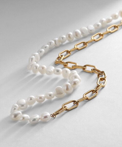 COCOSHNIK（ココシュニック） ネックレス シルバー バロックパール