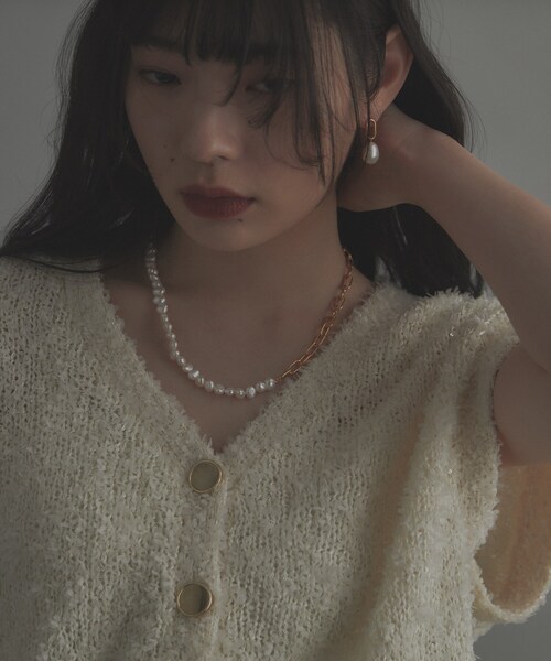 COCOSHNIK（ココシュニック） ネックレス シルバー バロックパール