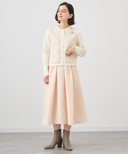 アナイ ANAYI ダブルクロススカート サイズS〜M(36) ANAYI スカート メタリッククロスカールタック : ZOZOTOWN Yahoo