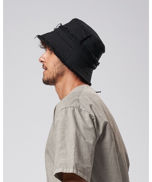 wjk バケットハット ブラック 25SS】UNISEX WAACKYバケットハット ブラック