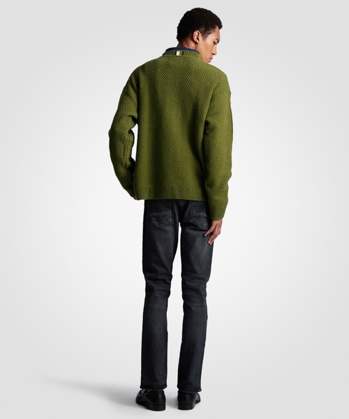   ケーブルモノタイプクルーネックセーター TOMMY HILFIGER セーター ニット ケーブルモノタイプクルーネック