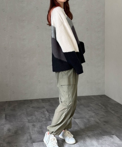 Per sist ence（パーシエンス） ニット セーター ウールモヘアタッチ