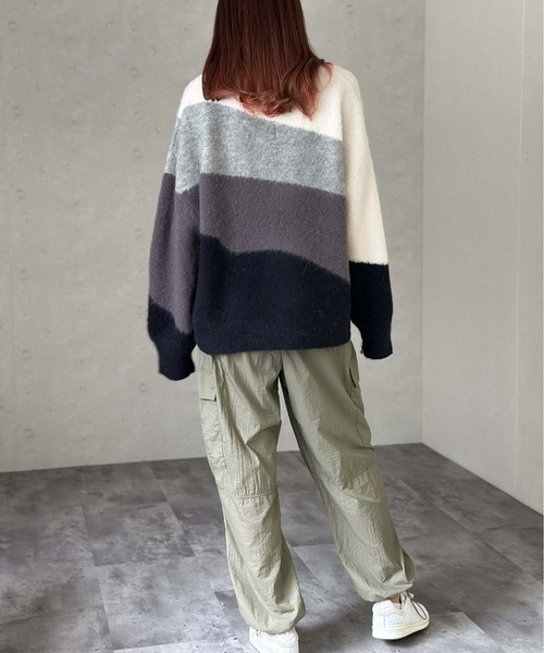 Per sist ence（パーシエンス） ニット セーター ウールモヘアタッチ