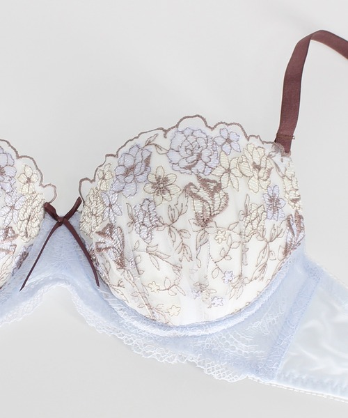 ①複数割-500★B65×3♡ブラジャー&ショーツセット✨ Lace Ladies ブラジャー ショーツセット 「2点セット」フロント